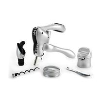 Kit de Ferramentas para Vinho Rabbit 6 Peças Prata Kit de Ferramentas para Vinho Rabbit 6 Peças Prata