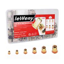 Kit de ferramentas Rivet Nut iEweny 278 unidades com 3/8-16, 5/16-18, 1/4-20, 10 -24 Kit de ferramentas Rivet Nut iEweny 278 unidades com 3/8-16, 5/16-18, 1/4-20, 10 -24