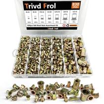 Kit de ferramentas Rivet Nut Trive Frol com 830 unidades de sortimento SAE/Metric Kit de ferramentas Rivet Nut Trive Frol com 830 unidades de sortimento SAE/Metric