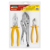 Kit de Ferramentas Tramontina com Alicate de Pressão 10 polegada Alicate Universal 8" e Alicate Corte Diagonal 6"