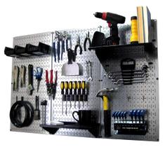 Kit de ferramentas Wall Control Metal Pegboard Organizer de 122 cm