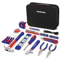 Kit de ferramentas WORKPRO de 100 peças com bolsa de transporte para casa