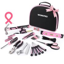 Kit de ferramentas WORKPRO Pink 236 peças com bolsa de transporte