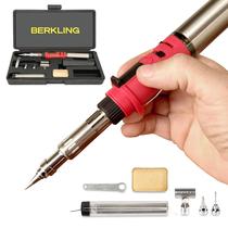 Kit de ferro de solda de butano Berkling BSG-668 com 3 pontas de solda de 15 mL
