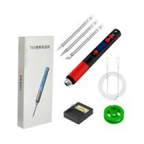 Kit De Ferro De Solda Digital Mini USB Série T12 T65 Temperatura Ajustável 180-500 Ferramenta De