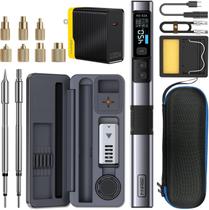 Kit de Ferro de Solda FNIRSI HS02 100W com Ferramenta de Inserção Térmica