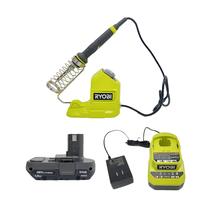 Kit de Ferro de Solda Sem Fio RYOBI 18V 120W com Bateria Kit de Ferro de Solda Sem Fio RYOBI 18V 120W com Bateria