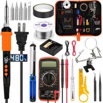 Kit de ferro de soldar BILIPLE 90W LED Digital 19 em 1 180-480 C