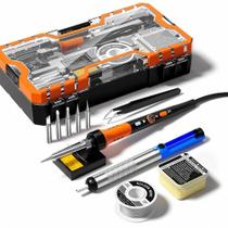 Kit de ferro de soldar MEAKEST 60W com aquecedor de cerâmica 200-450C