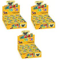 Kit de Festa Chocolate Cores Sortidas 3 Displays com 18un Cd
