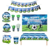 Kit de Festa de Aniversário de Futebol Rmnhd com 93 Peças Kit de Festa de Aniversário de Futebol Rmnhd com 93 Peças