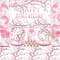 Kit de Festa FuenteOrilla 193 Peças Flor de Cerejeira Kit de Festa FuenteOrilla 193 Peças Flor de Cerejeira