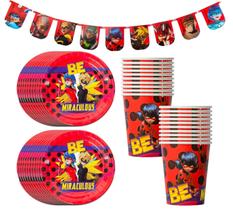 Kit de Festa Mighty Mojo Miraculous Ladybug e Cat Noir Kit de Festa Mighty Mojo Miraculous Ladybug e Cat Noir