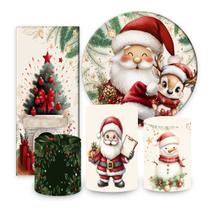 Kit de Festa Natal, Painel Redondo Natal, Painel de Festa Redondo, Portal Natal