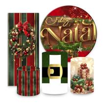 Kit de Festa Natal, Painel Redondo Natal, Painel de Festa Redondo, Portal Natal