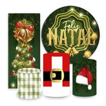 Kit de Festa Natal, Painel Redondo Natal, Painel de Festa Redondo, Portal Natal