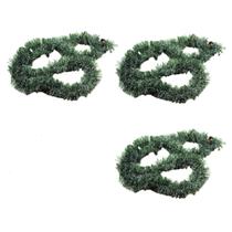 Kit De Festão Verde Metalizado 2 Metros Para Árvore De Natal - Enfeites Natalinos