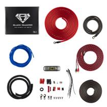 Kit de fiação de amplificador Black Diamond Dia-AK4 4-GA (1680W)