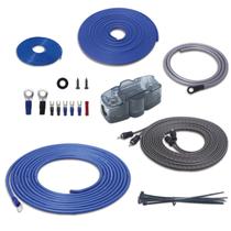 Kit de fiação do amplificador RECOIL True 4 Gauge Completo CCA Kit de fiação do amplificador RECOIL True 4 Gauge Completo CCA