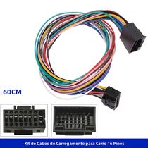 Kit De Fiação ISO Universal Para Rádio De Carro De 60CM, Cabo De Extensão De Potência De 16 Pinos Kit De Fiação ISO Universal Para Rádio De Carro De 60CM, Cabo De Extensão De Potência De 16 Pinos