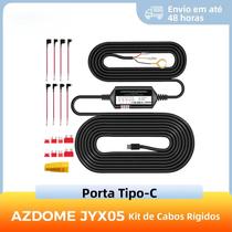 Kit De Fiação Tipo-C Para DVR Automotivo Azdome M660 M550 Max M300S PG17 Com Proteção De Baixa