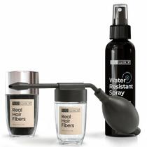 Kit de Fibras Capilares Hair Illusion Preto 18 g Resistente à Água