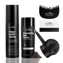 Kit de fibras capilares SNOWSEN 27,5 g castanho escuro para encorpar os fios