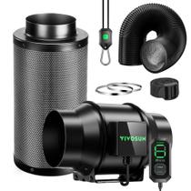 Kit de filtragem de ar inteligente VIVOSUN G6 com ventilador AeroZesh G6 de 6"
