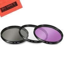 Kit de filtro Big Mike's 49 mm UV-CPL-FLD para Canon EF 50mm f/1.8 STM