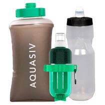Kit de filtro de água AQUASIV Gravity com HFM e filtro de carbono