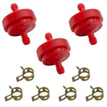 Kit de filtro de combustível Strongthium Lawn Mower 6,3 mm 1/4 de polegada x3