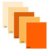 Kit de filtro de géis de iluminação Sxbinyouli Transparent Orange 5 unidades