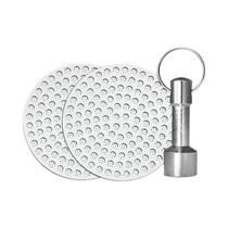 Kit De Filtros De Malha Reutilizáveis Para Café Espresso 3 Peças Em Aço Inoxidável 51 53 58mm