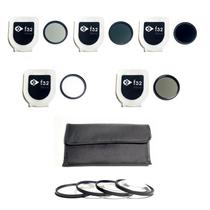Kit de filtros fotográficos UV, Polarizador, ND2, ND4, ND8 e Close Up +1 +2 +4 +10 52mm