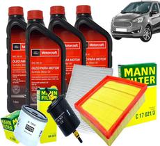 KIT DE FILTROS MANN + ÓLEO FORD MOTORCRAFT 5W20 KA 1.0 12V e KA 1.5 16V SIGMA KIT DE FILTROS MANN + ÓLEO FORD MOTORCRAFT 5W20 KA 1.0 12V e KA 1.5 16V SIGMA
