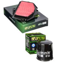 Kit de Filtros P/ Kawasaki Ninja 400 / Z400 / Z500 (Filtro de Ar + Filtro de Óleo) Hiflo Kit de Filtros P/ Kawasaki Ninja 400 / Z400 / Z500 (Filtro de Ar + Filtro de Óleo) Hiflo