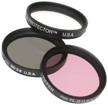 Kit de Filtros para Lente de Câmera Tiffen 55 mm UV ND FL-D Kit de Filtros para Lente de Câmera Tiffen 55 mm UV ND FL-D