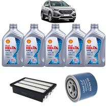 Kit De Filtros Troca De Oleo Santa Fé Gas 2.7 V6 2006-2010