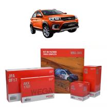 Kit de Filtros Wega Chery Tiggo 2 1.5 16v Flex 2018 em diante Kit de Filtros Wega Chery Tiggo 2 1.5 16v Flex 2018 em diante