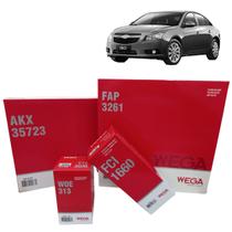 Kit de Filtros Wega Chevrolet Cruze 2011 Até 2017
