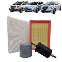 Kit de Filtros Wega Chevrolet Spin Cobalt Onix Prisma 2012 até 2020