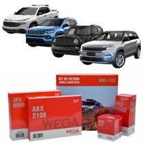 Kit de Filtros Wega Fiat Toro 2015 até 2021