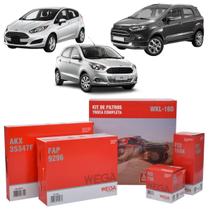 Kit de Filtros Wega Ford Ecosport 1.6 16v Sigma Ka 1.5 16v e 1.0 12v New Fiesta 1.5 16v e 1.6 16v Sigma2015 Até 2018