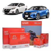 Kit de Filtros Wega Hyundai Versa 1.6 16v 2021 em diante Kicks 2016 Até 2024