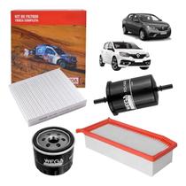 Kit de Filtros Wega Renault Logan Sandero 1.0 12v 3c 2017 em diante