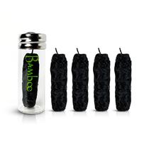 Kit de Fio Dental de Carvão de Bambu (5 Carretéis + Pote de Vidro), Ecológico, Fibra de Bambu com Menta, Vegano, Sem Plástico Kit de Fio Dental de Carvão de Bambu (5 Carretéis + Pote de Vidro), Ecológico, Fibra de Bambu com Menta, Vegano, Sem Plástico