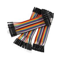 Kit De Fios Jumper Para Breadboard 10CM 20 Pinos, 60-120 Peças, Cabo Dupont Macho-Fêmea Para Arduino