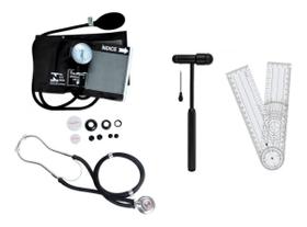 Kit De Fisioterapia Goniometro Martelo Buck Esteto Esfigmo