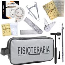 Kit de fisioterapia itens martelo buck fita imc goniometro grande e pequeno necessaire Kit de fisioterapia itens martelo buck fita imc goniometro grande e pequeno necessaire