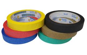 Kit De Fita Crepe Colorida 18mm X 30m Fitas Adesivas 6 Cores